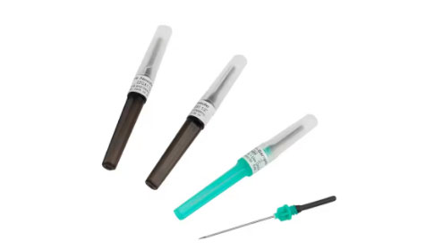 Vacuum blood needle straight pen type