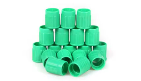 Blood collection tube plastic cap